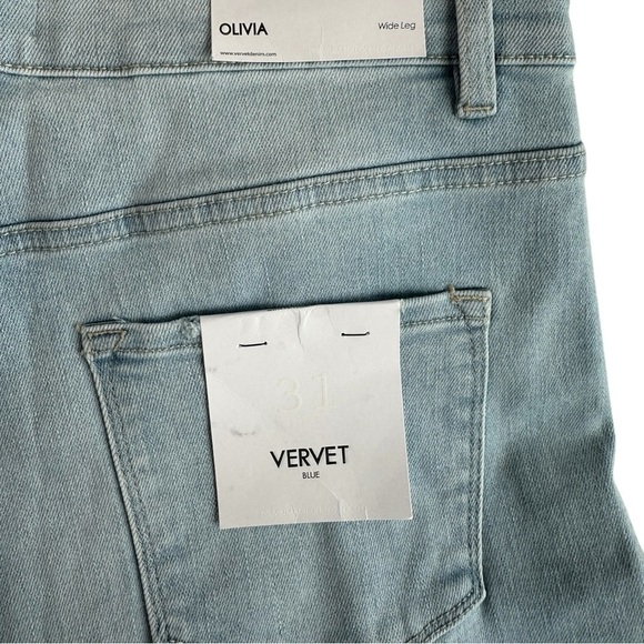 Vervet by Flying Monkey Olivia Wide Leg High Waisted Jeans Size 31 NWT - Picture 12 of 14